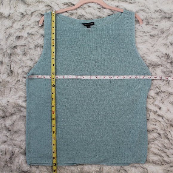 Eileen Fisher Sleeveless Knit Tank Linen Blend - Picture 4 of 9